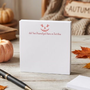 Benutzerdefinierter Mädchenhafter Jack O Lantern K Post-it Klebezettel