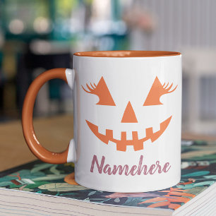 Benutzerdefinierter Mädchenhafter Jack O Lantern K Tasse
