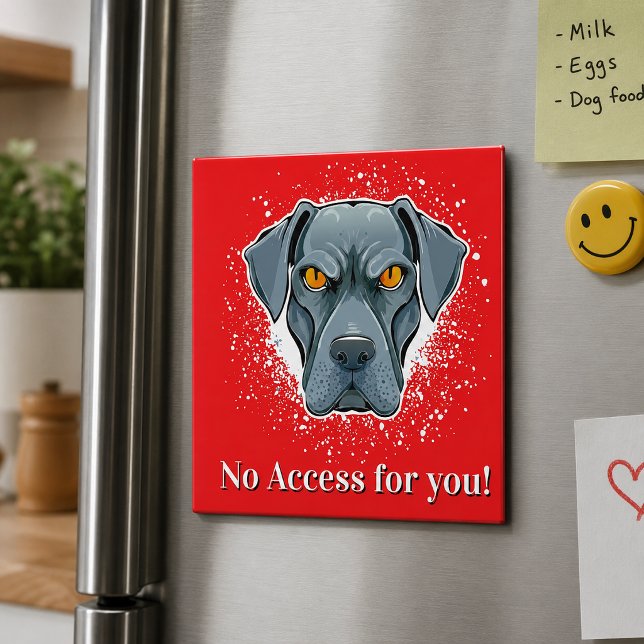 Benutzerdefinierter Magnet mit Hundegesicht und Zu (Von Creator hochgeladen)