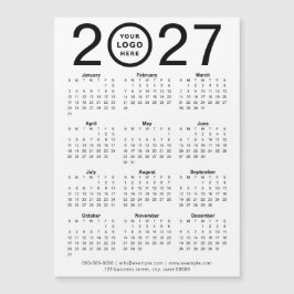 Benutzerdefinierter magnetischer Kalender 2027 mit Magnetkarte