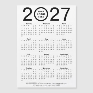 Benutzerdefinierter magnetischer Kalender 2027 mit Magnetkarte