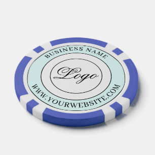 Benutzerdefinierter Markenname Firmenname Logo und Pokerchips