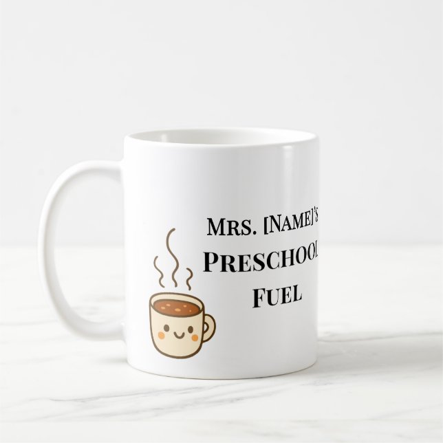 Benutzerdefinierter minimalistischer Kaffee-Becher Kaffeetasse (Links)