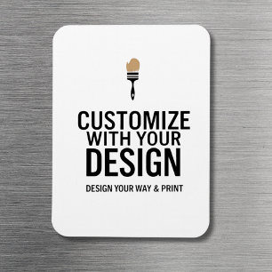 Benutzerdefinierter minimalistischer personalisier magnet