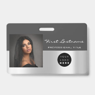 Benutzerdefinierter Mitarbeiter-Barcode-Logo-Name- Ausweis