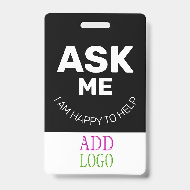 Benutzerdefinierter Mitarbeiter - Foto-Pass- Name- Ausweis (Vorderseite)