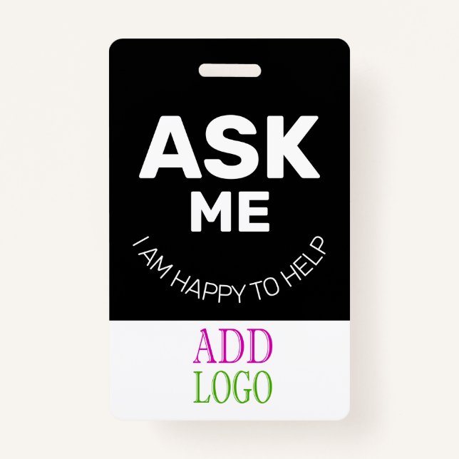 Benutzerdefinierter Mitarbeiter - Foto-Pass- Name- Ausweis (Vorderseite)