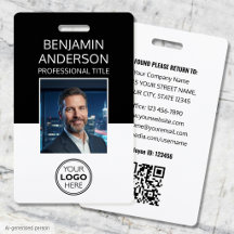 Benutzerdefinierter Mitarbeiter-ID-Ausweis Minimal