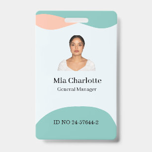 Benutzerdefinierter Mitarbeiter-Name-Badge, Foto, Ausweis
