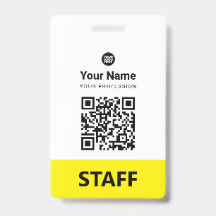 Benutzerdefinierter Mitarbeiter-QR-Code, Barcode, Ausweis
