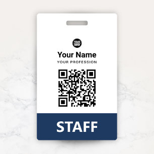 Benutzerdefinierter Mitarbeiter-QR-Code, Barcode,  Ausweis