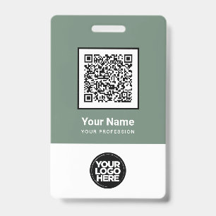 Benutzerdefinierter Mitarbeiter-Qr-Code-Barcode-Lo Ausweis