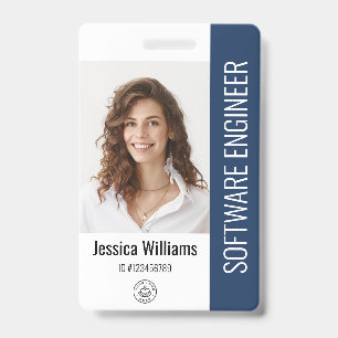 Benutzerdefinierter Mitarbeiter-Stab-Name-Logo-Bar Ausweis