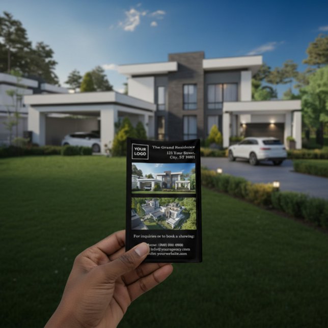 Benutzerdefinierter moderner Immobilienflyer mit Q Flyer (Von Creator hochgeladen)