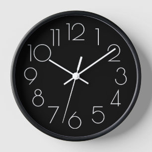 Benutzerdefinierter moderner minimalistischer Schw Uhr