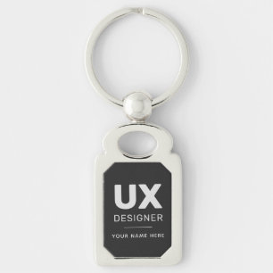 Benutzerdefinierter, moderner UX Designer-Schlüss Schlüsselanhänger