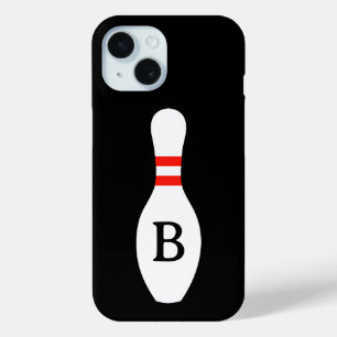 Benutzerdefinierter Monogramm-Bowlingpin-iPhone-15 Case-Mate iPhone Hülle