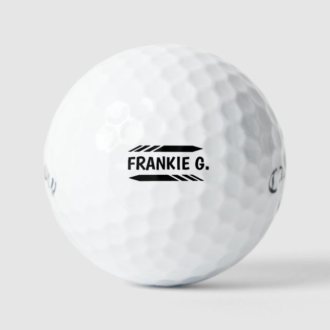Benutzerdefinierter Monogramm-Golfball - Personali Golfball (Vorderseite)