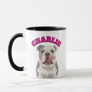 Benutzerdefinierter mürrischer englischer Bulldogg Tasse