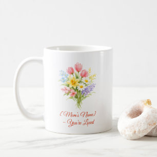 Benutzerdefinierter Muttertagsblumenstrauß-Mug Kaffeetasse