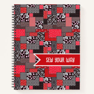 Benutzerdefinierter Näh-Patchwork-Entwurf 'Nähe De Notizbuch