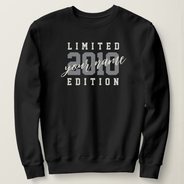 Benutzerdefinierter Name 2010 Limited Edition, 16. Sweatshirt (Design vorne)