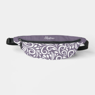 Benutzerdefinierter Name Abstrakte Blumen Elegant  Bauchtasche