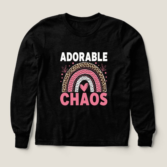 Benutzerdefinierter Name Adorable Chaos Mädchen-Sh (Design Vorderseite)