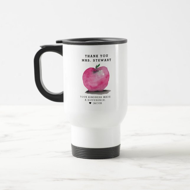 Benutzerdefinierter Name Apple Personalisierter Le Reisebecher (Links)