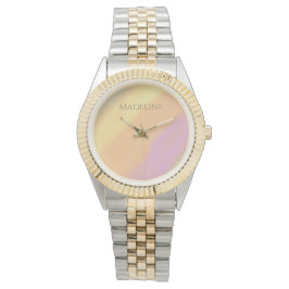 Benutzerdefinierter Name auf Cotton Candy Farben Armbanduhr