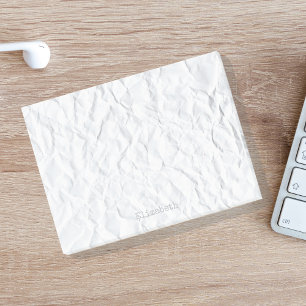 Benutzerdefinierter Name auf gerautem Faltpapier Post-it Klebezettel