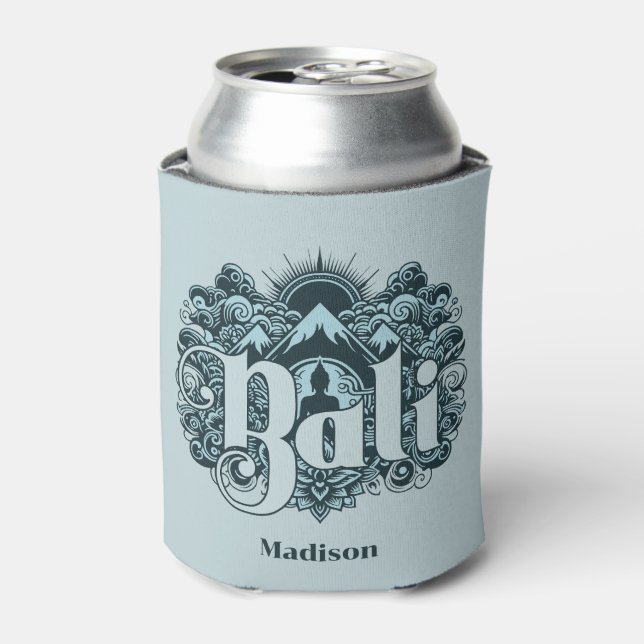 Benutzerdefinierter Name Bali Dosenkühler (Kanne Vorderseite)