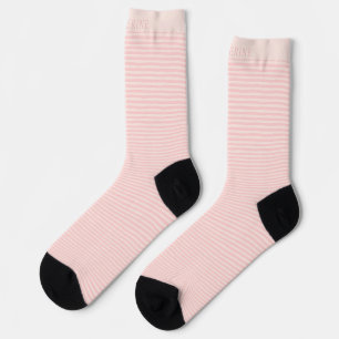 Benutzerdefinierter Name Beige Dusty Pink Pfirsich Socken