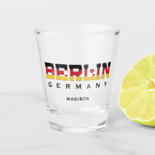 Benutzerdefinierter Name Berlin Deutschland Schnapsglas