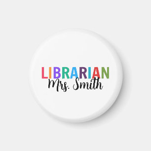 Benutzerdefinierter Name Bibliothekar Magnet