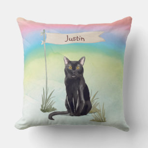 Benutzerdefinierter Name Bombay Katze Haustier Kissen