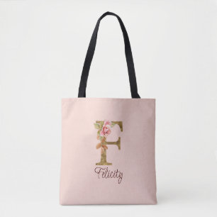 Benutzerdefinierter Name Buchstabe F Goldfolie Ros