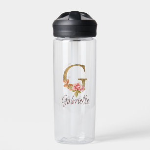 Benutzerdefinierter Name Buchstabe G Goldfolie Bla Trinkflasche