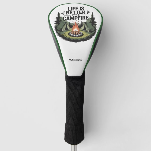 Benutzerdefinierter Name Camping Golf Headcover (Vorderseite)