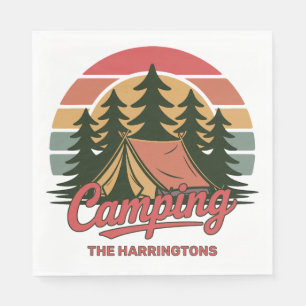 Benutzerdefinierter Name Camping Serviette
