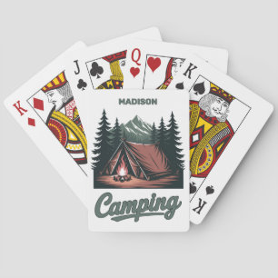 Benutzerdefinierter Name Camping Spielkarten