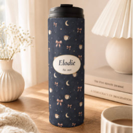 Benutzerdefinierter Name Celestial Cottagecore Mon Thermosbecher