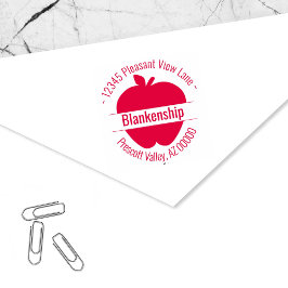 Benutzerdefinierter Name der Apfelkreises Permastempel