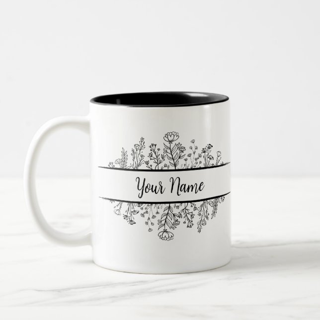 Benutzerdefinierter Name der Tasse in einem geteil (Links)