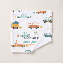 Benutzerdefinierter Name des Fahrzeugs pastellblau Waschlappen