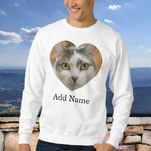 Benutzerdefinierter Name des Fotos für Haustiere P Sweatshirt