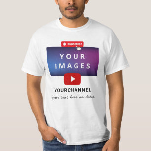 Benutzerdefinierter Name des YouTube-Kanals und Hi T-Shirt