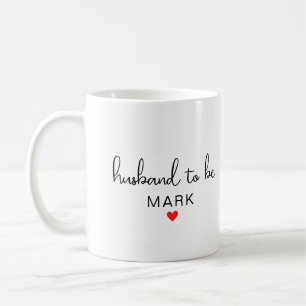 Benutzerdefinierter Name des zukünftigen Ehemanns Kaffeetasse