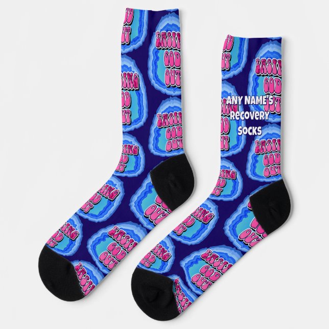 BENUTZERDEFINIERTER NAME Easing GOD Out Geode 12-S Socken (Linkes Detail)
