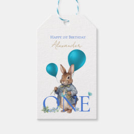 Benutzerdefinierter Name Erster Geburtstag Kaninch Geschenkanhänger
